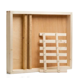 Nourrisseur en bois double tiroir