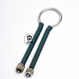 Roulette zig-zag métallique