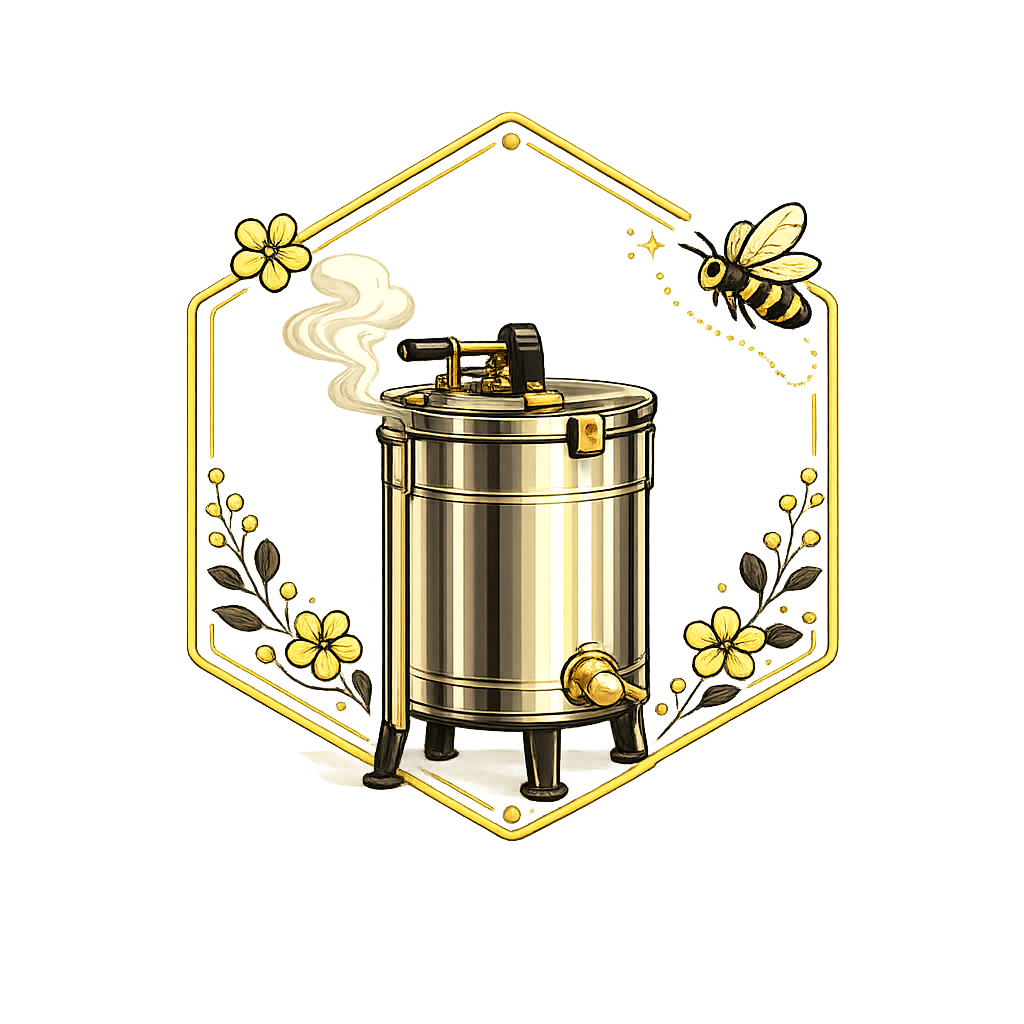 Extracteur de miel et abeille élégante